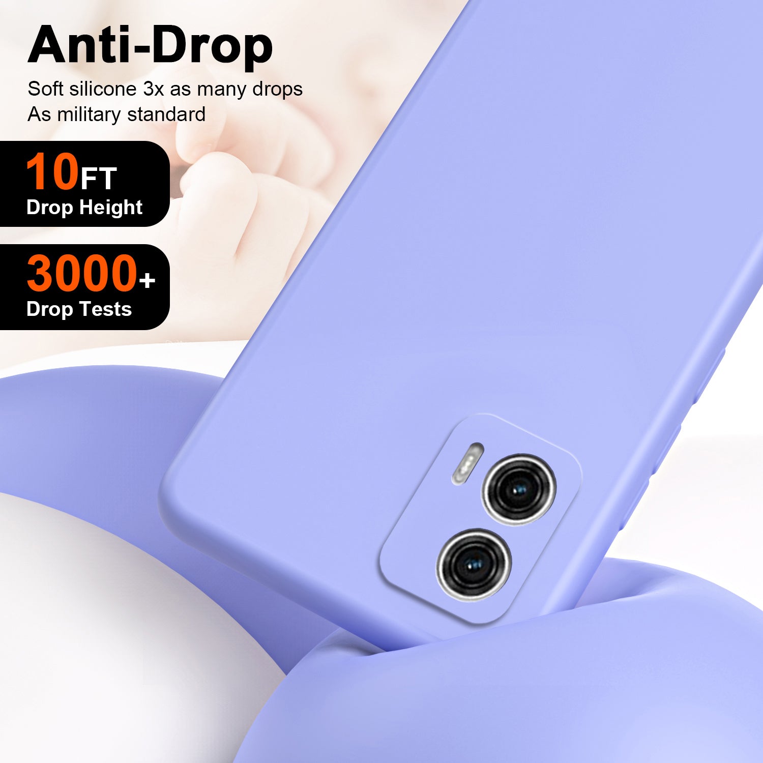 Uniqkart for Motorola Moto G73 5G Fiber Lining + TPU Phone Case 2.2mm Shockproof Protective Cover - Purple Uniqkart for Motorola Moto G73 5G Fiber Lining + TPU Phone Case 2.2mm Shockproof Protective Cover - Purple